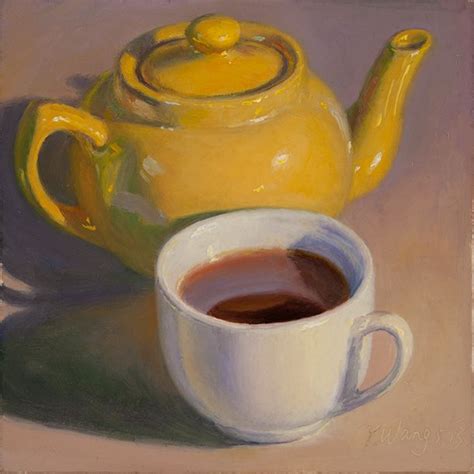 Teapot Cup Tea Art Inspiration Lovers Art Art Painting