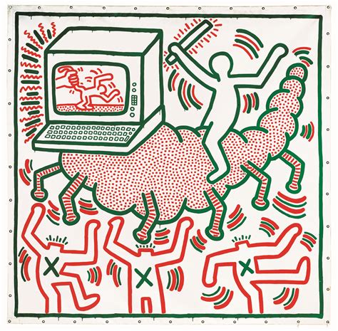 Keith Harings Inclusive Works Cut Through A Chaotic Universe Elephant