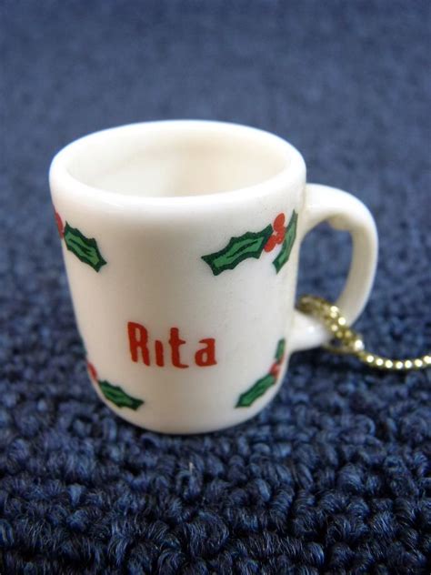 Cute Ganz Personalized Name Christmas Mug Coffee Cup Holly Ornament R
