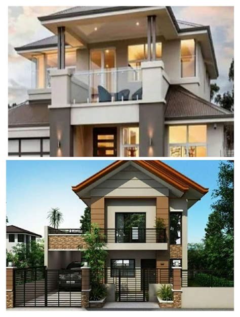 Small Modern Two Storey House Plans With Balcony