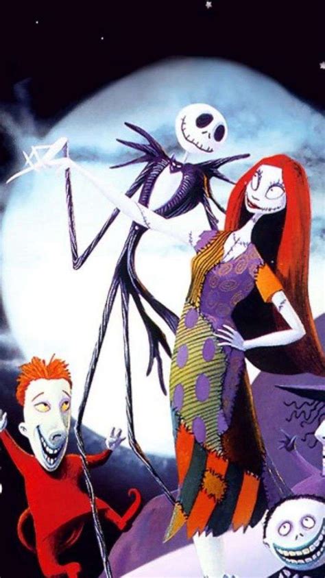 2014 Iphone 6 Wallpaper With Sally And Jack Skellington Halloween