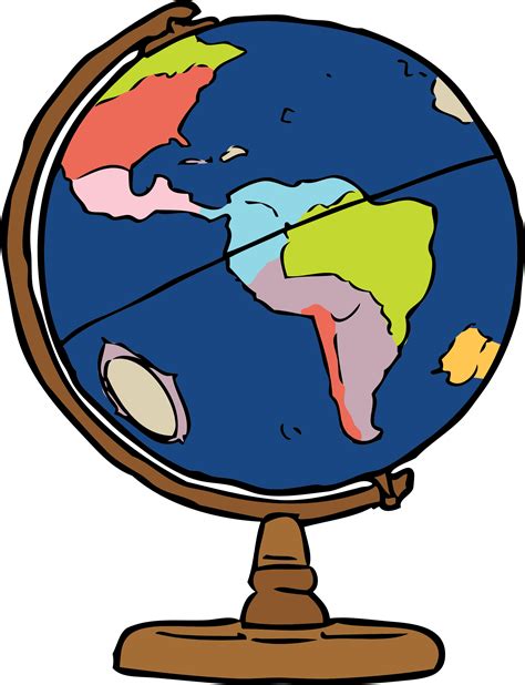 Dibujado A Mano Dibujos Animados Globo Geografia Png De Geografia Images