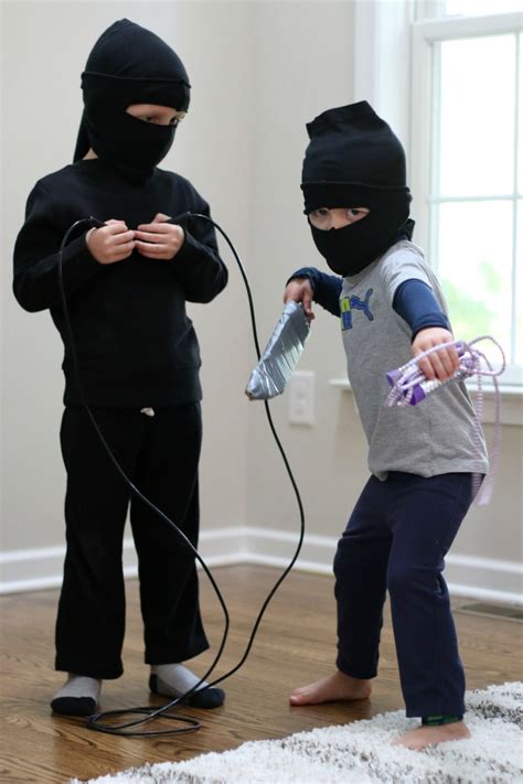 Try making this ninja cost. Karate Kid: A DIY Costume for Kids Who Love Ninjas
