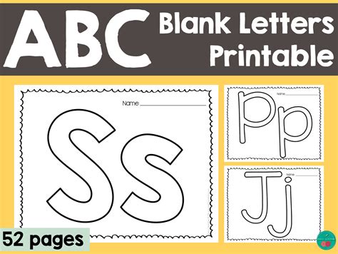 Abc Worksheets Blank Letters Templates By Teach Simple