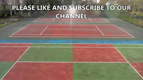 Tennis Court Repairs Repainting Line Marking Youtube