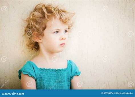Adorable Little Girl Taken Closeup Outdoor Stock Photo Image Of Model