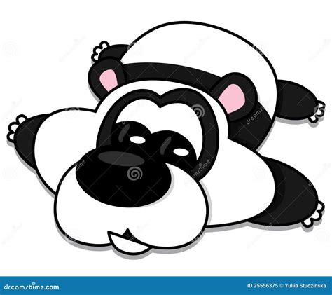 Lying Panda Stock Vector Illustration Of Wild Vector 25556375