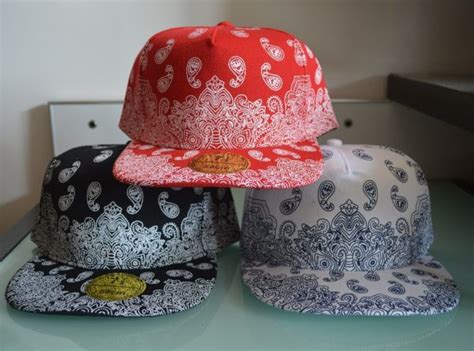 Casquette Baseball Paisley Motif Bandana Swag Taille Ajustable