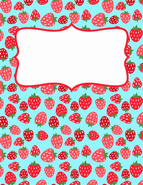 Cute Binder Cover Templates