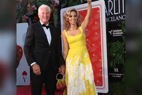 2023 Richard Gere His Wife Alejandra Steals The Show In A Yellow Robe