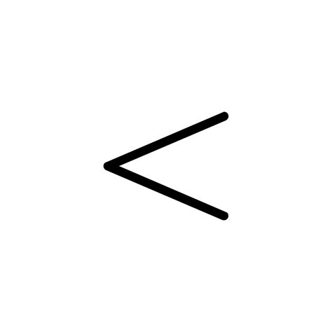 Less than thin icon by Friconix (fi-xtluxl-less-than-thin) thin,line,symbol,less,math 