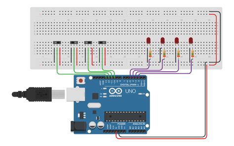 Circuit Design Binary Gray Code Converter Tinkercad