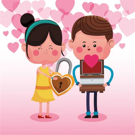 premium vector cute couple in love cartoons