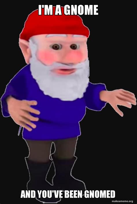 I M A Gnome And You Ve Been Gnomed Meme Generator