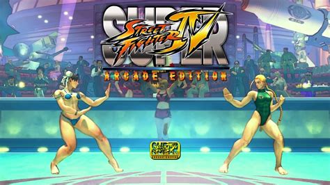 Cammy Vs Chun Li Street Fighter Iv Bikini Barefoot Super Street Fighter Iv Arcade Edition