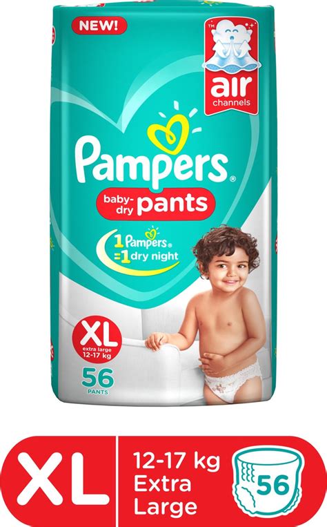 Buy Pampers Baby Dry Pants Diaper Xl 56 Pieces Online ₹1495 From