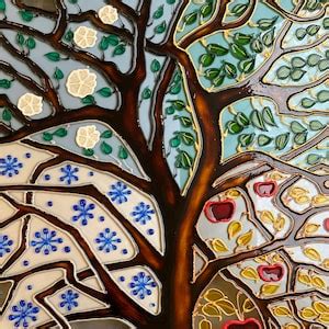 Wedding Gift Stained Glass Art Glass Painting Hand Painted Glass