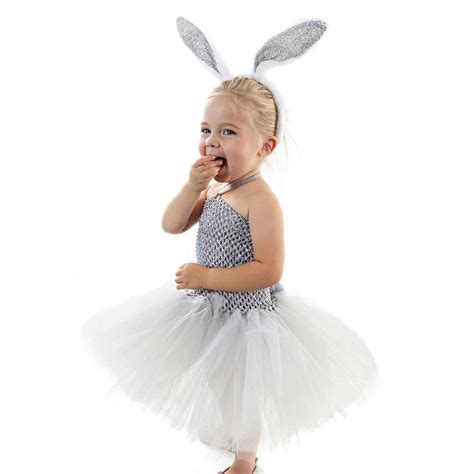 Cute Girls Rabbit Bunny Girl Tutu Dress Easter Halloween