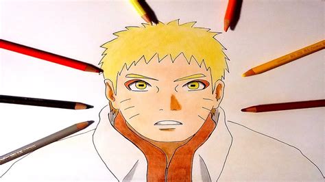 Hokage Naruto Uzumaki Sage Mode Speed Drawing Youtube
