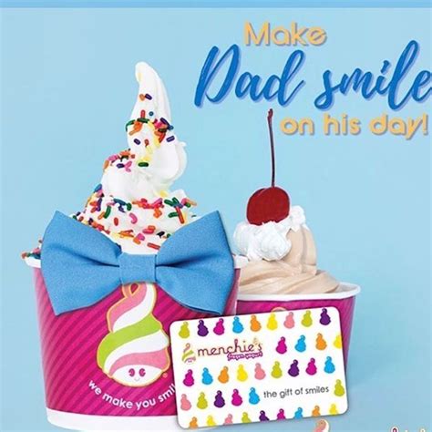 Maybe you would like to learn more about one of these? Every Dad would love a Menchie's gift card. | Gift card, Gifts, Cards