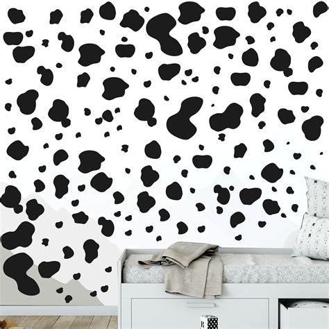 Buy 184 Pcs Cow Print Stickers Adhesive Cow Wall Stickers Cow Print