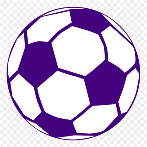 Purple Soccer Ball Clip Art