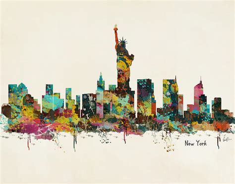 New York Painting By Bri Buckley Fine Art America