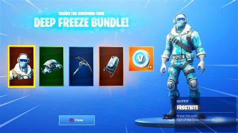 New Deep Freeze Bundle Rewards New Fortnite Deep Freeze