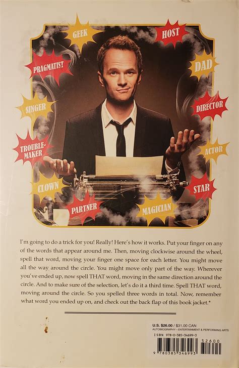 item neil patrick harris choose your own autobiography demian s gamebook web page