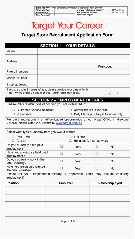 target store job application form main image target australia job