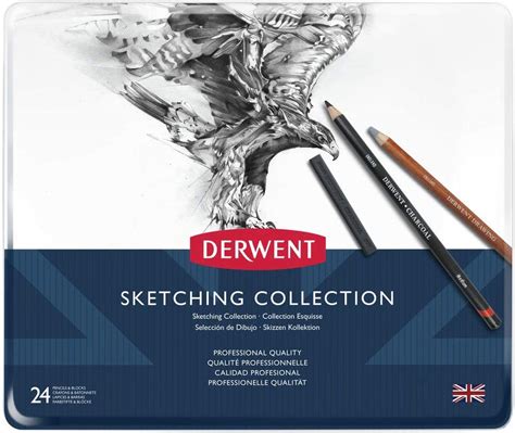 Derwent 34306 Drawing And Sketching Mixed Media Set With Accessories