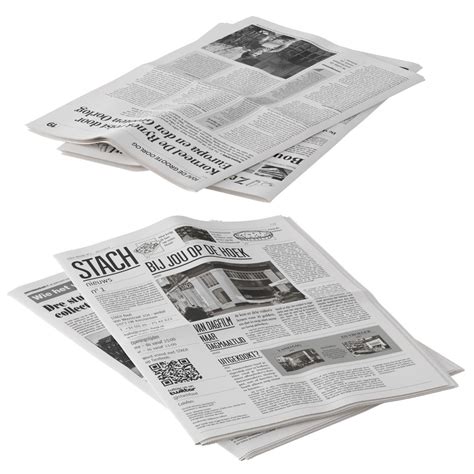 Folded Newspaper