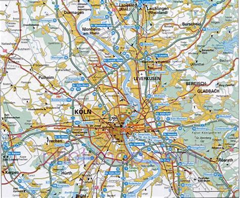 Map Of Cologne Germany