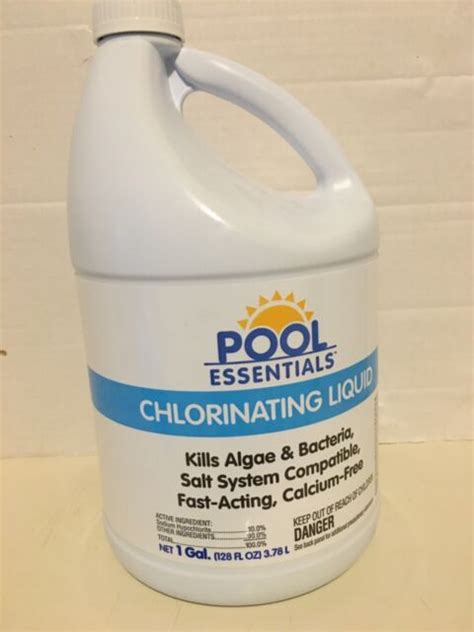 Pool Essentials 1 Gallon Chlorinating Liquid For Sale Online Ebay
