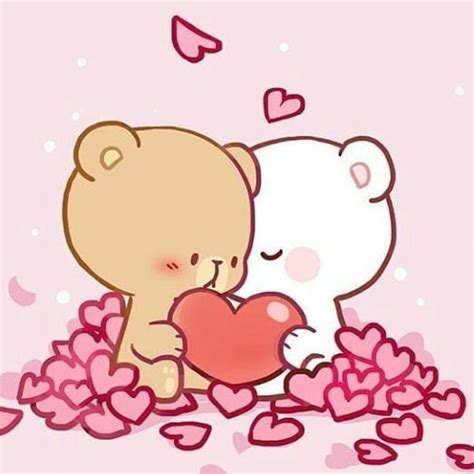 Cute Bear Drawings Teddy Bears Hugging With Hearts