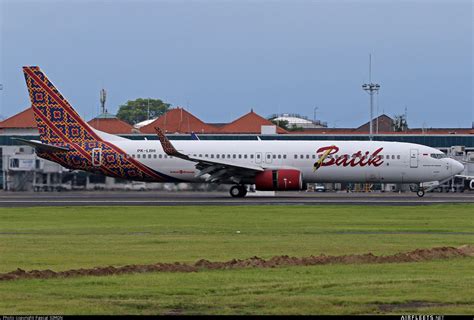 Batik Air Boeing 737 Ng Max Pk Lbh Photo 12859 Airfleets Aviation
