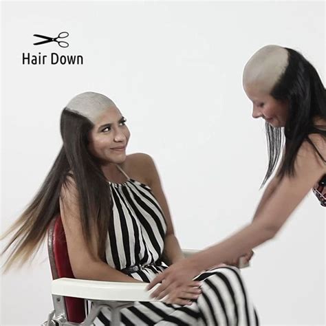 Hair DownさんはInstagramを利用しています Girl with silky hair shaves her head