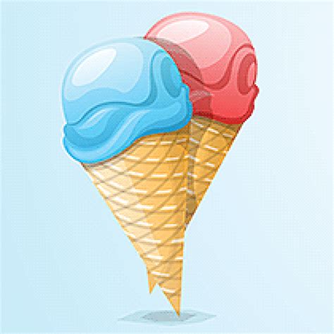 J'avais envie de représenter un cornet de glace mais de façon décomposée… pâtisserie en forme de cône remplie de crème glacée. Glaces sur Hugolescargot.com