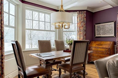Rich Radiant Colors Fill This Dining Room With Comfort And Coziness On