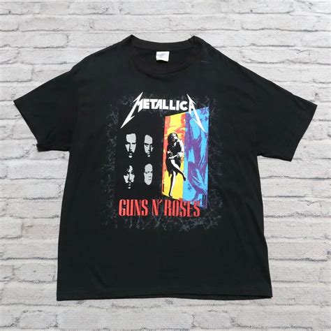 vintage 1992 metallica guns and roses tour shirt size … gem