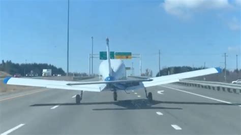 Caught On Video Small Plane Makes Spectacular Emergency Landing On