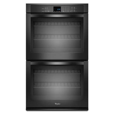 Whirlpool Self Cleaning Double Electric Wall Oven Black Common 27