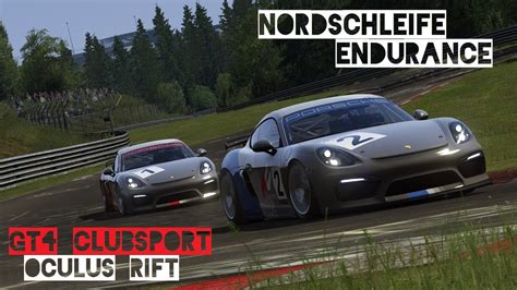 VR Oculus Rift Porsche Cayman GT4 Clubsport Nordschleife Endurance