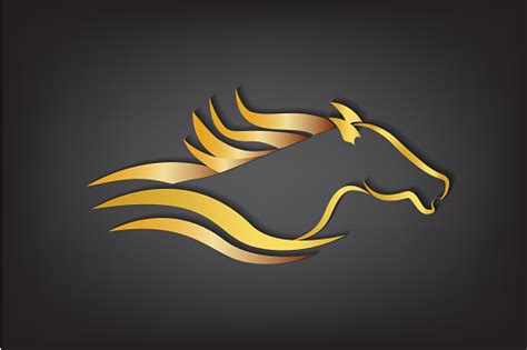 Check spelling or type a new query. Racing Gold Horse Logo Stock Illustration - Download Image ...