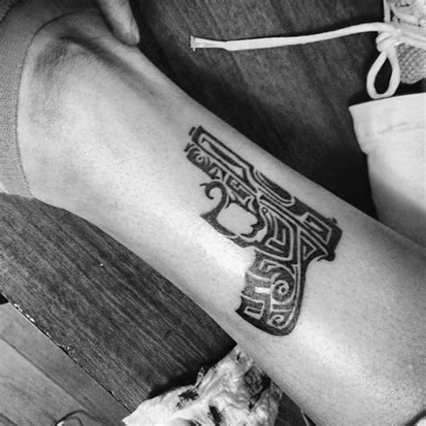 60 Glock Tattoo Ideas For Men Handgun Designs