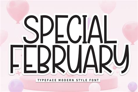 Special February Font By Andikastudio · Creative Fabrica