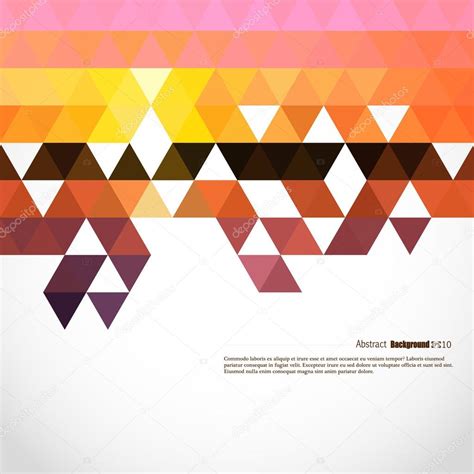 Geometric Background From Colorful Triangles — Stock Vector