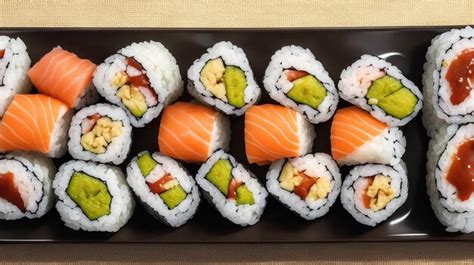 Premium Ai Image Photo Sashimi And Sushi Set