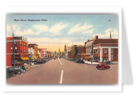 Middletown Connecticut Main Street Vintage And Antique Postcards 🗺 📷