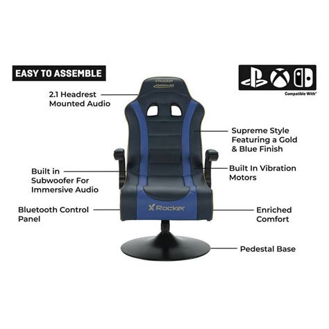 Simple X Rocker Adrenaline Bluetooth Gaming Chair Longest Rocking